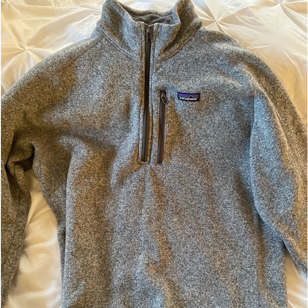 Patagonia Pullover ; Men's Better Sweater® 1/4-Zip Fleece; Stonewash